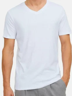 Jack & Jones Shirts<Herren Unterhemd - 2er Pack Jacbasic weiß uni