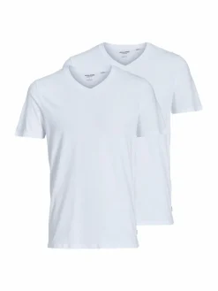Jack & Jones Shirts<Herren Unterhemd - 2er Pack Jacbasic weiß uni