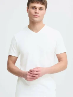 Solid Shirts<Herren V-Shirt - SDODILIAN weiß uni