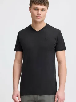 Solid Shirts<Herren V-Shirt - SDODILIAN schwarz uni