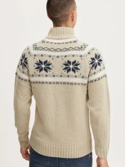 11 Project Pullover & Strickjacken<Herren Weihnachtspullover - PRTim beige gemustert