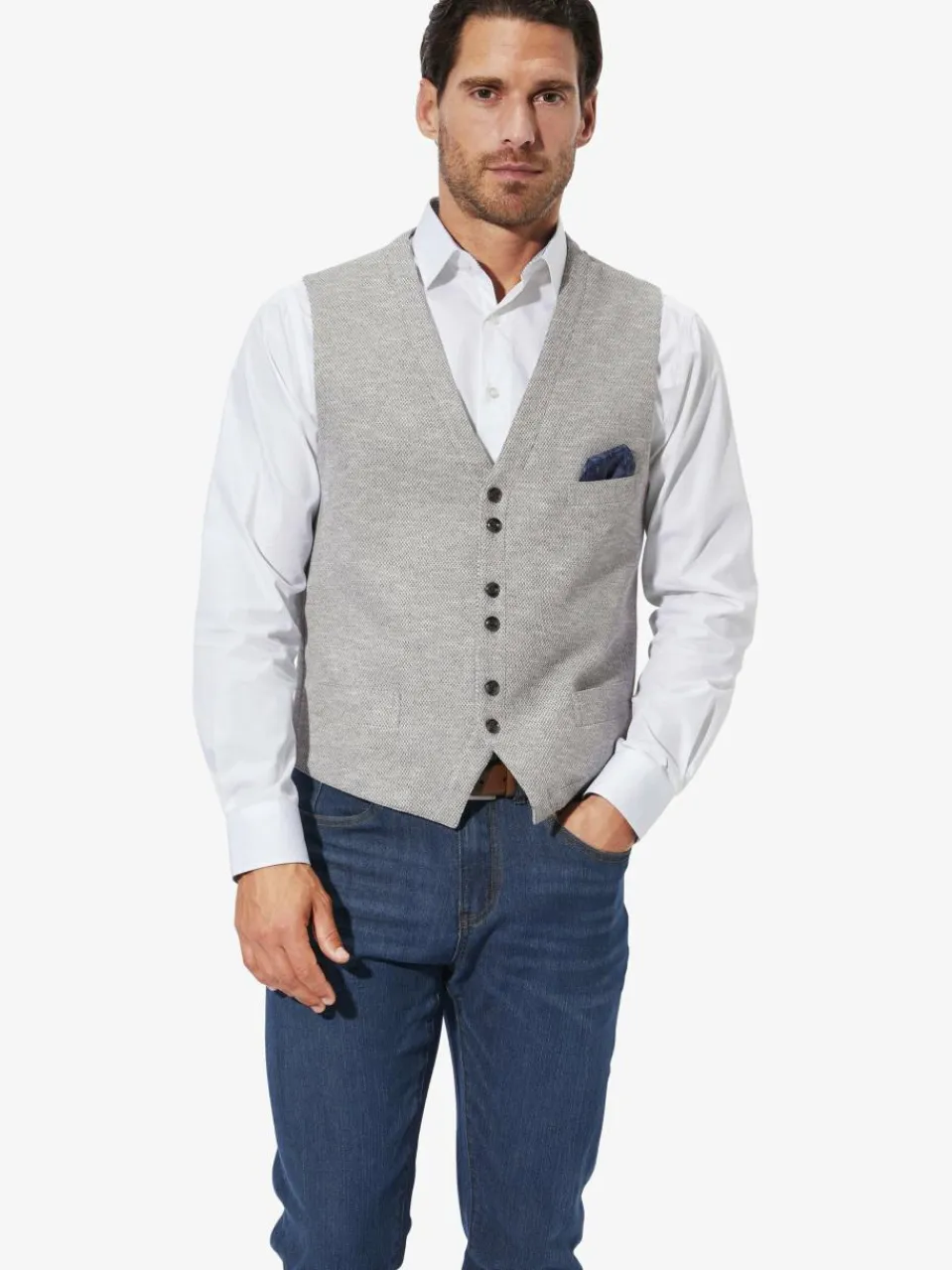 BABISTA Anzüge<Herren Weste - HERMINIO grau uni