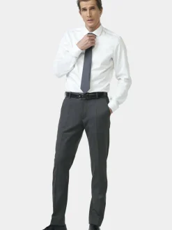 MEYER Hosen<Herren Wollchino - Bonn grau uni