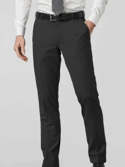 MEYER Hosen<Herren Wollchino - Oslo anthrazit uni