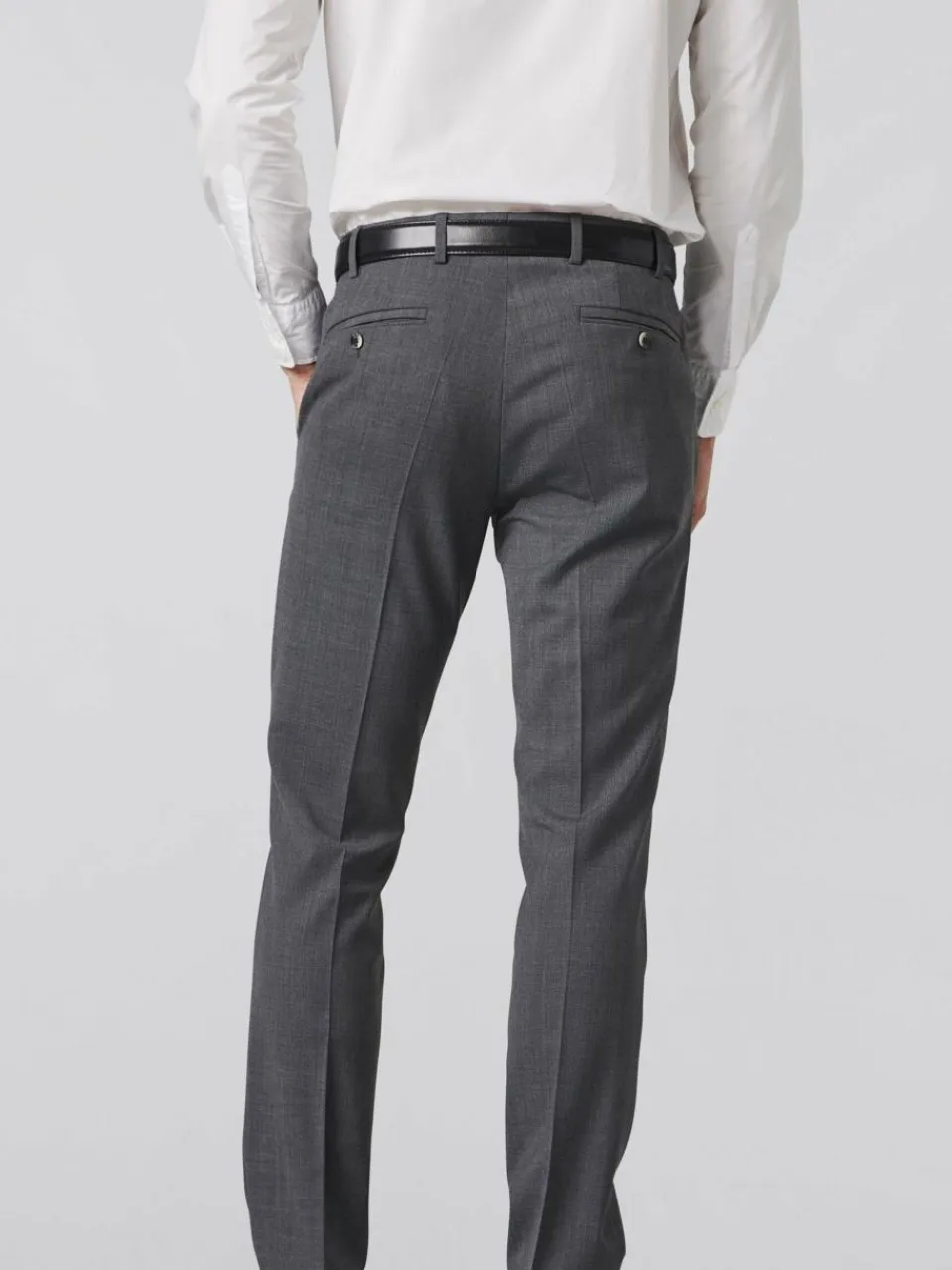 MEYER Hosen<Herren Wollchino - Oslo grau uni