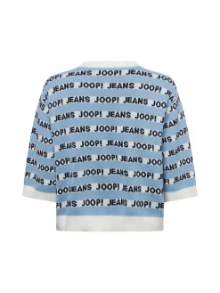 Joop Jeans Pullover & Strickjacken<JOOP! Damen Strickpullover - Kolinda hellblau weiß gestreift