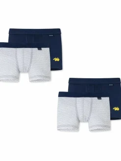 Schiesser Jungen<Jungen Boxer - Allday Basic blau gemustert