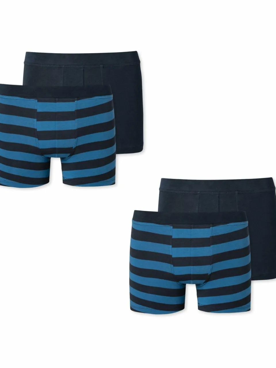 Schiesser Jungen<Jungen Boxer - Allday Basic schwarz gemustert