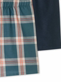 Schiesser Jungen<Jungen Boxer - Multipacks aqua kariert