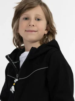 Schmuddelwedda Jungen<Jungen Funktionsjacke schwarz meliert