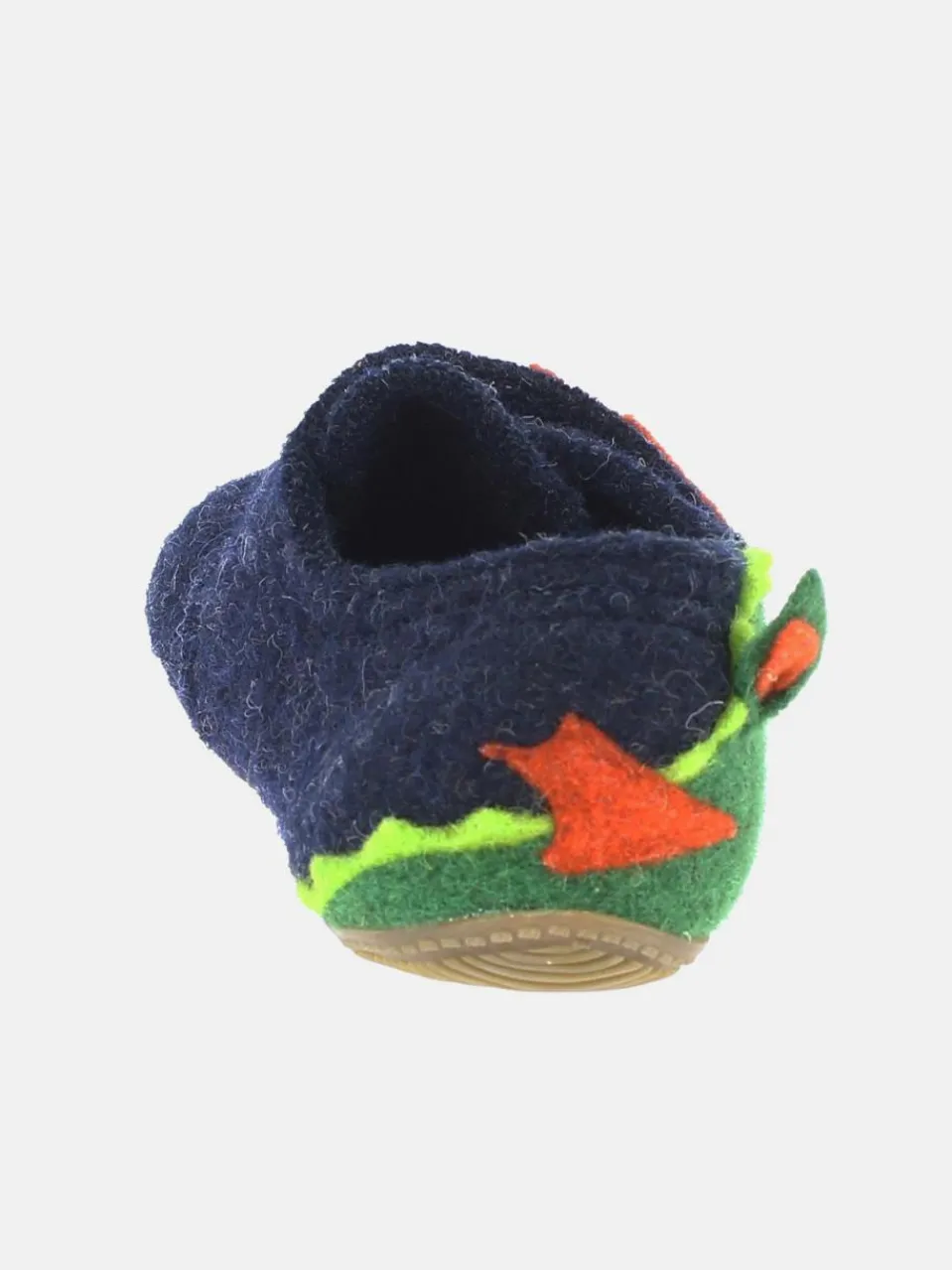 Living Kitzbühel Jungen<Jungen Hausschuh - Schurwolle blau uni