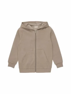 Minymo Jungen<Jungen Kapuzensweatjacke braun uni