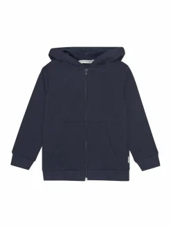 Minymo Jungen<Jungen Kapuzensweatjacke blau uni