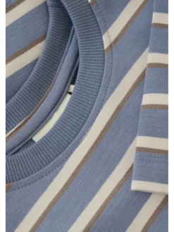 En Fant Jungen<Jungen Langarmshirt hellblau gestreift