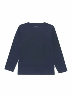 Minymo Jungen<Jungen Langarmshirt blau uni