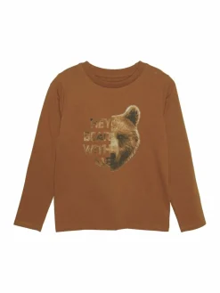 Minymo Jungen<Jungen Langarmshirt braun gemustert