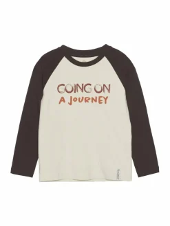 En Fant Jungen<Jungen Langarmshirt sand uni