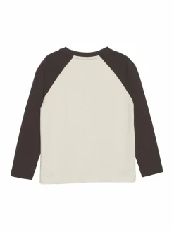 En Fant Jungen<Jungen Langarmshirt sand uni