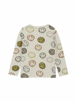 Minymo Jungen<Jungen Langarmshirt weiß bedruckt