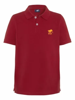 Polo Sylt Jungen<Jungen Polo Shirt bordeaux rot uni