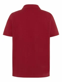 Polo Sylt Jungen<Jungen Polo Shirt bordeaux rot uni