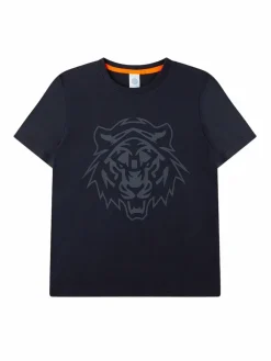 Sanetta Jungen<Jungen Pyjama blau bedruckt