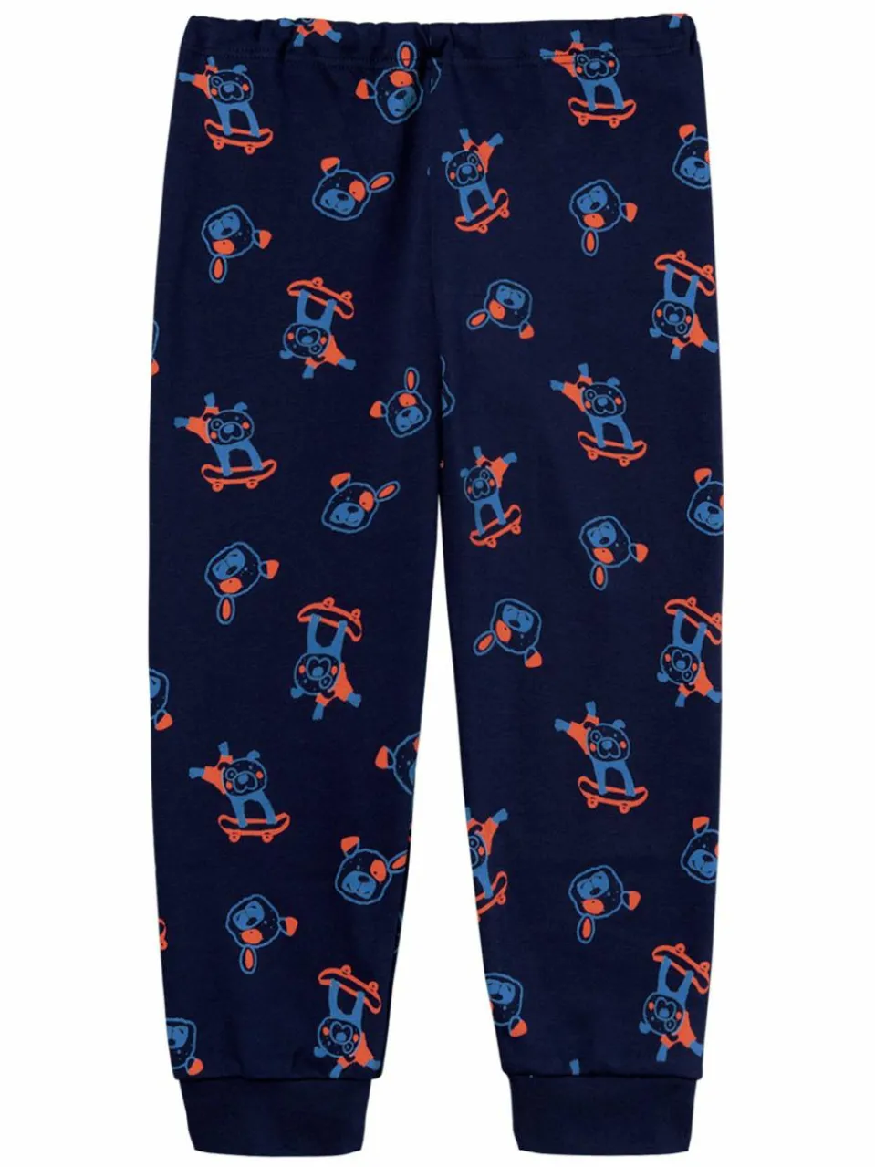 Schiesser Jungen<Jungen Pyjama - Boys World grau bedruckt