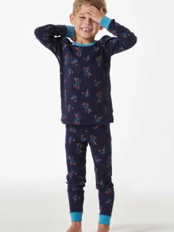 Schiesser Jungen<Jungen Pyjama - Boys World marine bedruckt