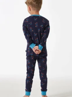 Schiesser Jungen<Jungen Pyjama - Boys World marine bedruckt