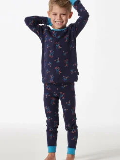 Schiesser Jungen<Jungen Pyjama - Boys World marine bedruckt
