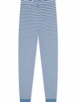 Schiesser Jungen<Jungen Pyjama - Natural Love blau gestreift