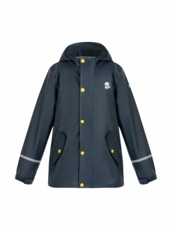 Schmuddelwedda Jungen<Jungen Regenjacke blau uni