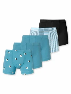Schiesser Jungen<Jungen Retro Boxer - 95/5 türkis bedruckt