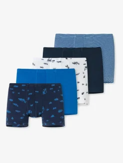 Schiesser Jungen<Jungen Retroshorts - 5er-Pack Basic Kids mehrfarbig bedruckt