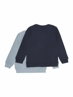 Minymo Jungen<Jungen Rundhalspullover blau uni