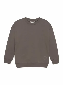 En Fant Jungen<Jungen Rundhalspullover braun uni