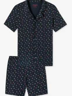 Schiesser Jungen<Jungen Schlafanzug - Pyjama Story blau bedruckt