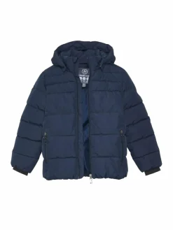 ColorKids Jungen<Jungen Steppjacke blau strukturiert