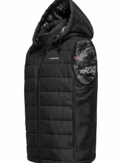 Ragwear Jungen<Jungen Steppweste - Vitek schwarz uni