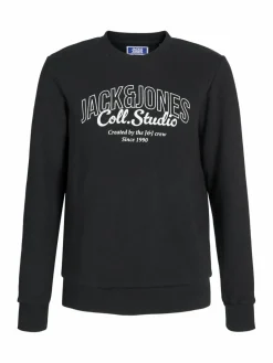 Jack & Jones Junior Jungen<Jungen Sweatshirt schwarz bedruckt