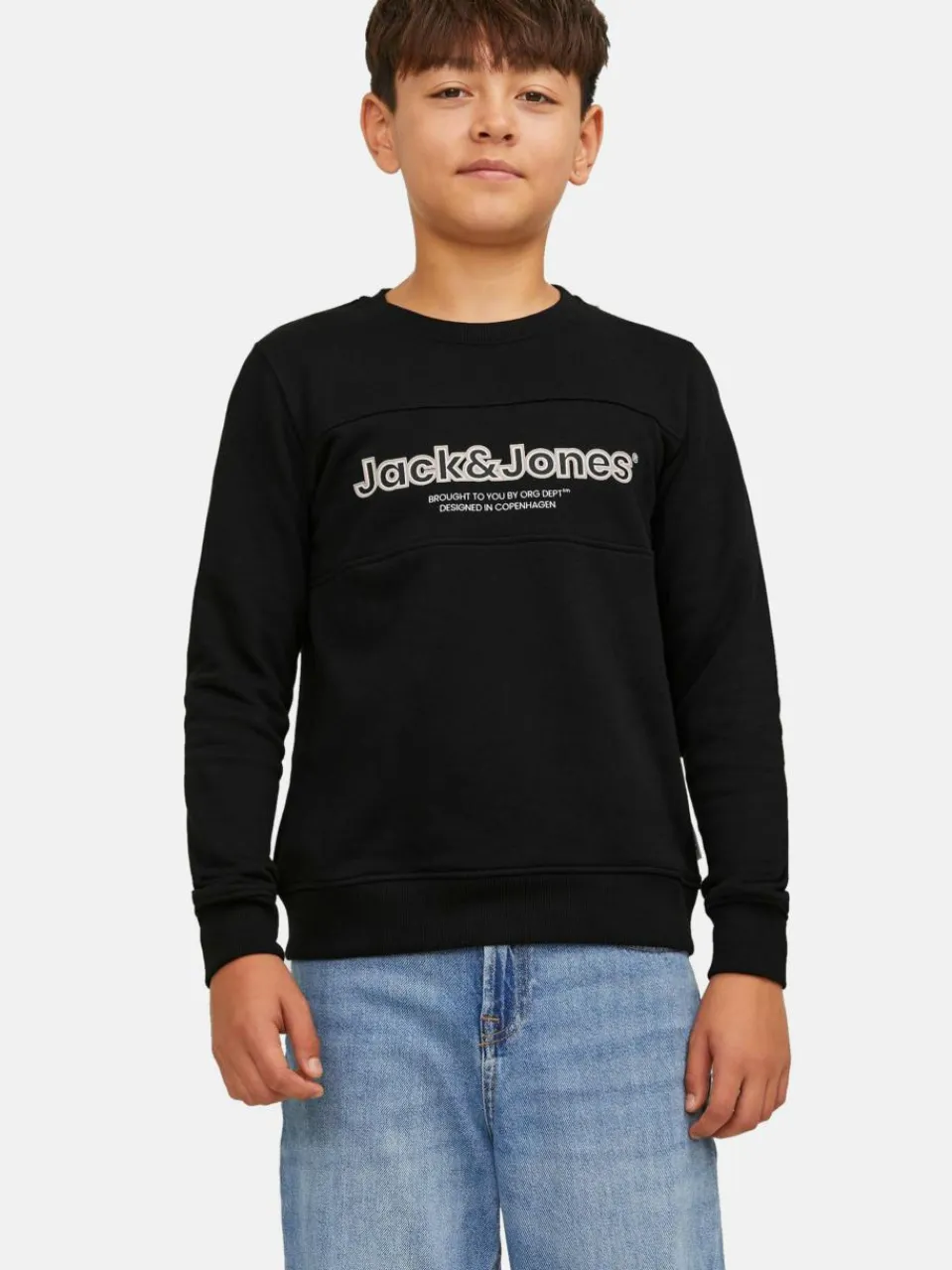 Jack & Jones Junior Jungen<Jungen Sweatshirt schwarz bedruckt