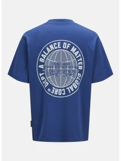 Jack & Jones Junior Jungen<Jungen T-Shirt blau bedruckt