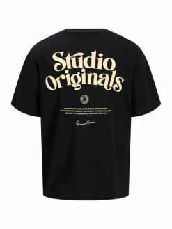 Jack & Jones Junior Jungen<Jungen T-Shirt schwarz bedruckt