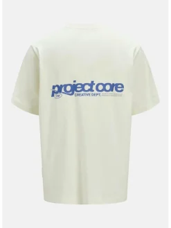 Jack & Jones Junior Jungen<Jungen T-Shirt weiß bedruckt