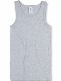 Sanetta Jungen<Jungen Unterhemd 3er Pack hellgrau uni