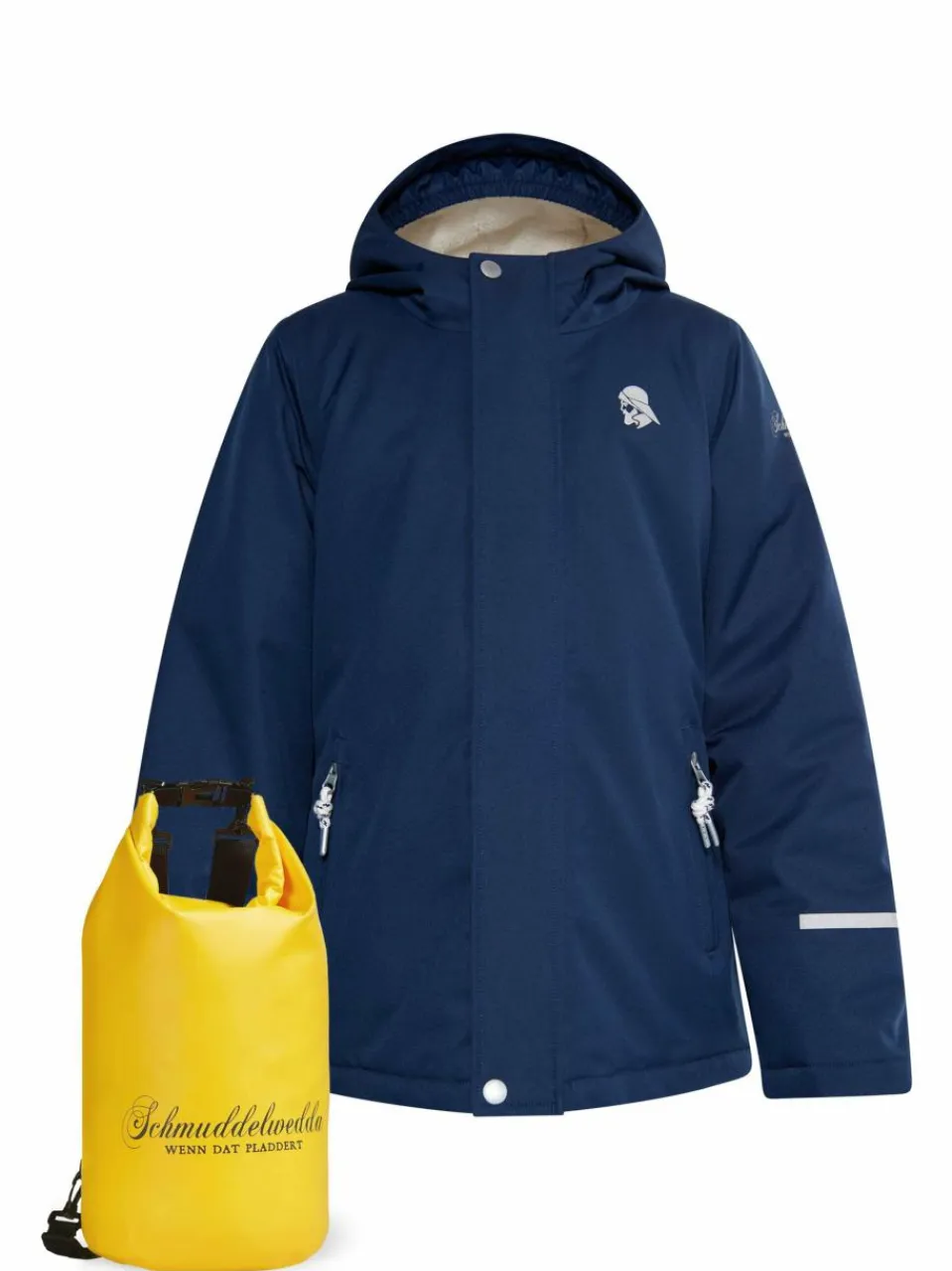 Schmuddelwedda Jungen<Jungs Anorak + Tagesrucksack - SET blau uni