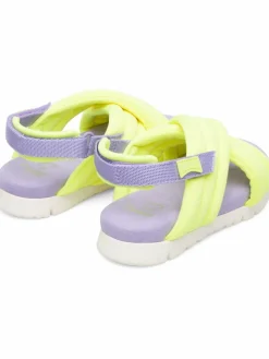 Camper Mädchen<Kids Sandalen - Oruga gelb uni