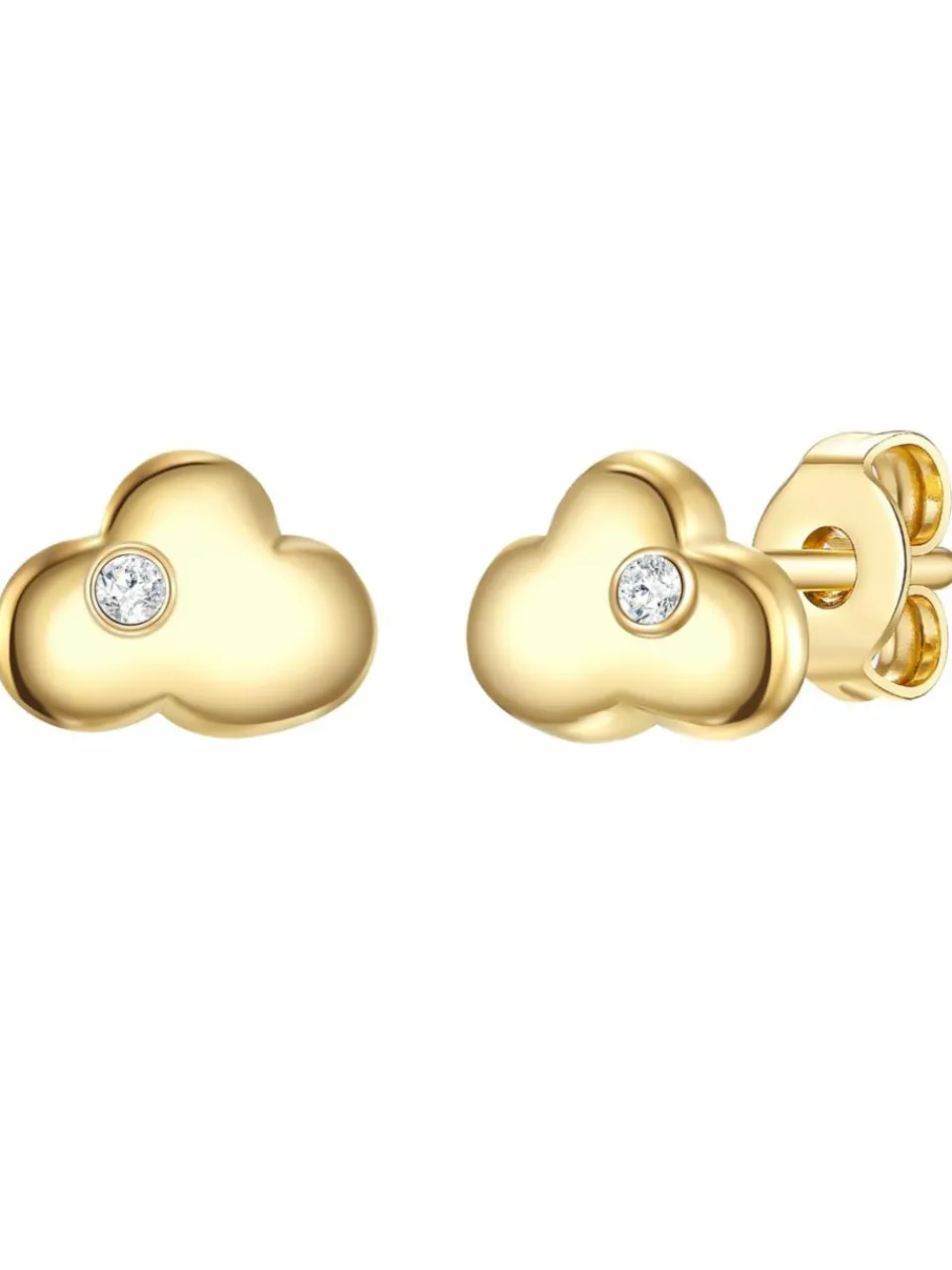 Glanzstücke München Jungen|Mädchen<Kinder Ohrstecker gold uni