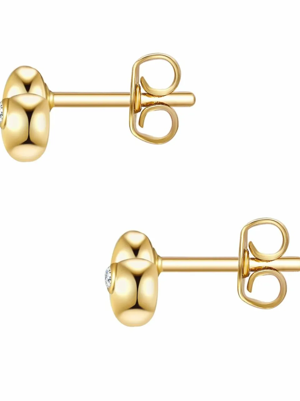 Glanzstücke München Jungen|Mädchen<Kinder Ohrstecker gold uni