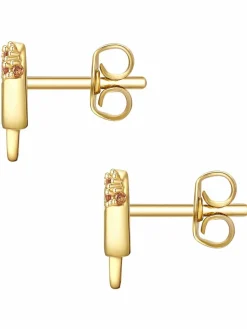 Glanzstücke München Jungen|Mädchen<Kinder Ohrstecker gold uni